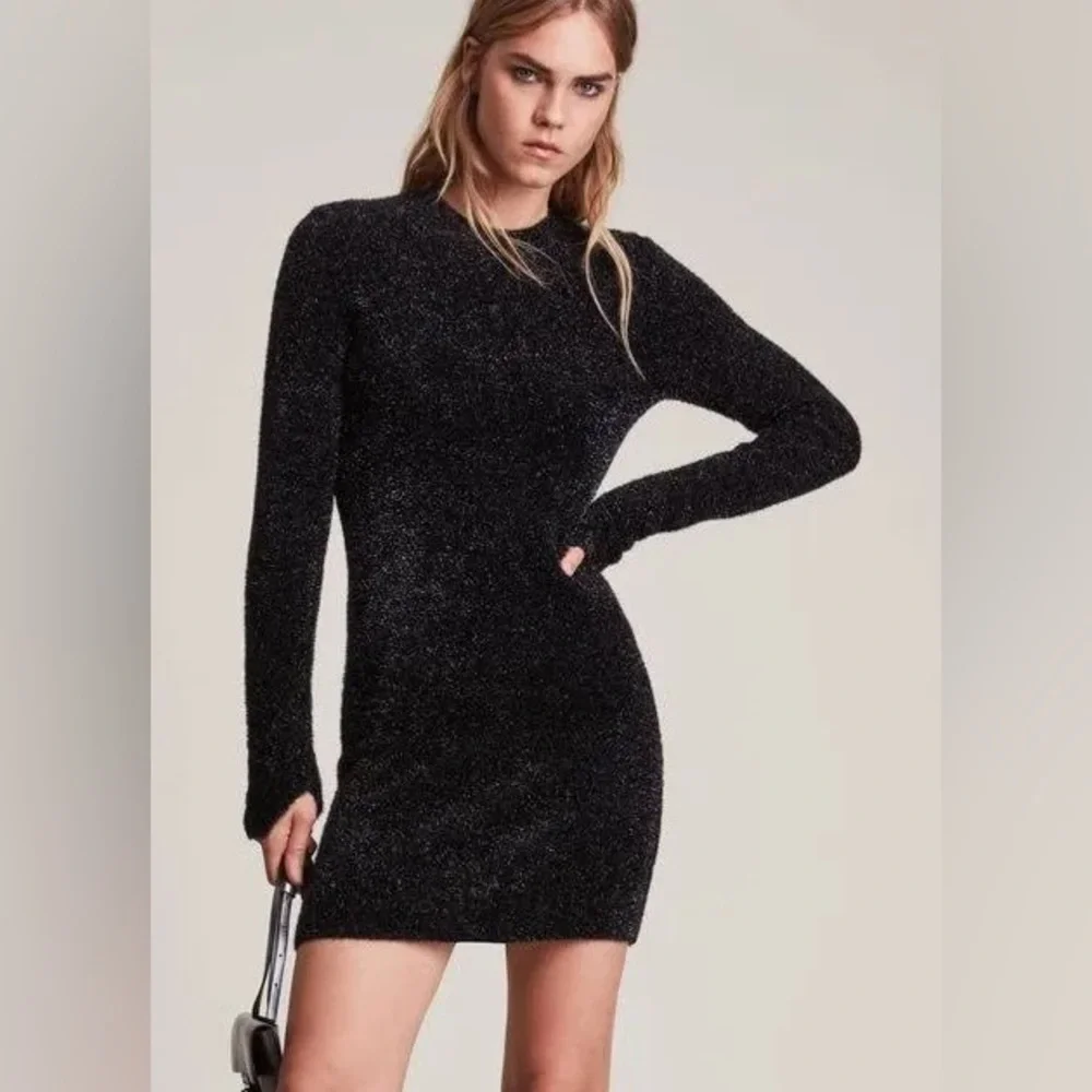 all saints black mini dress Heartfelt Relaxed Fit Mini Dress Washed Black